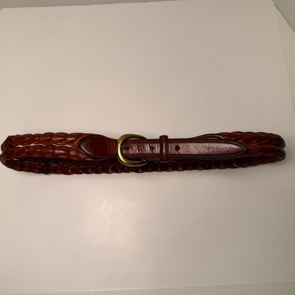 Brighton Women's Vintage 90s Brown Leather Belt Size 34/Small Western Cowgirl - Picture 15 of 16